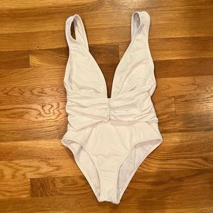 ASOS swim white one piece suit